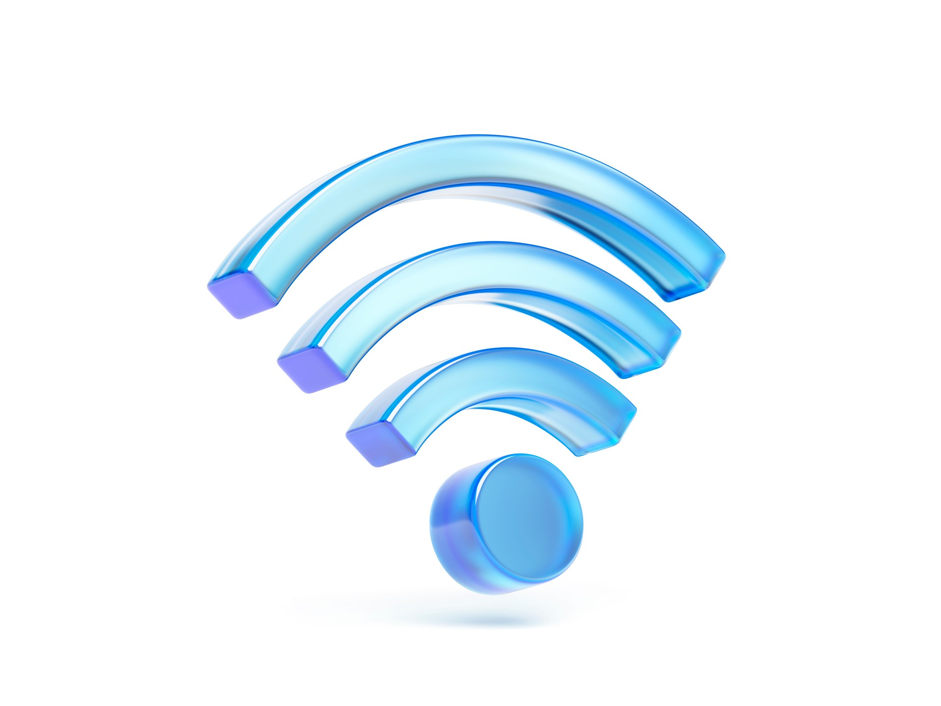 WiFi icon on white background